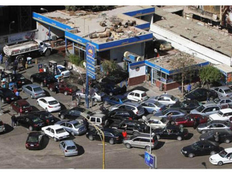Gas station queues clog up Egypt