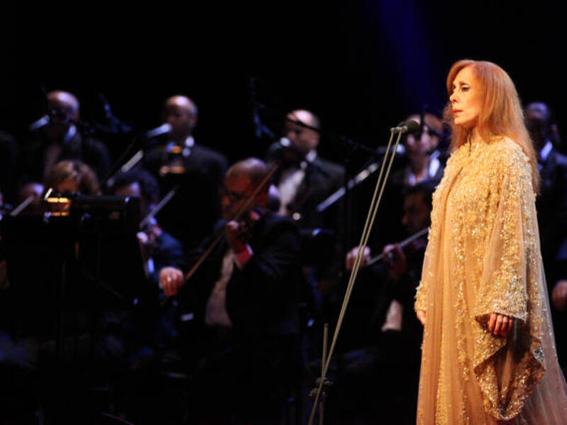 The legendary singer Fairuz made an appearance  for all her fans gathered in Amsterdam, during the
 "Netherlands Music and Arts Festival."