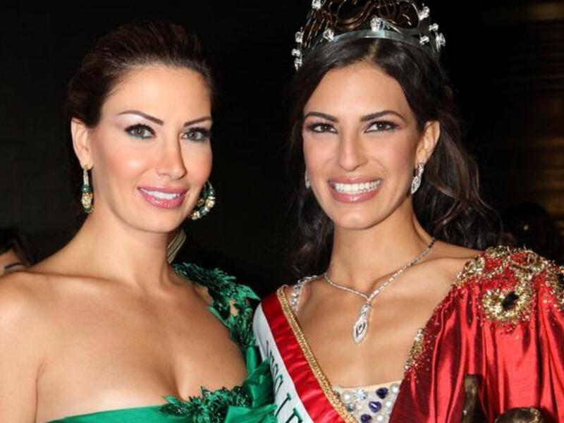 The ex Lebanese beauty queen Christina Sawaya presented the Expatriate Miss Lebanon contest 2011.      