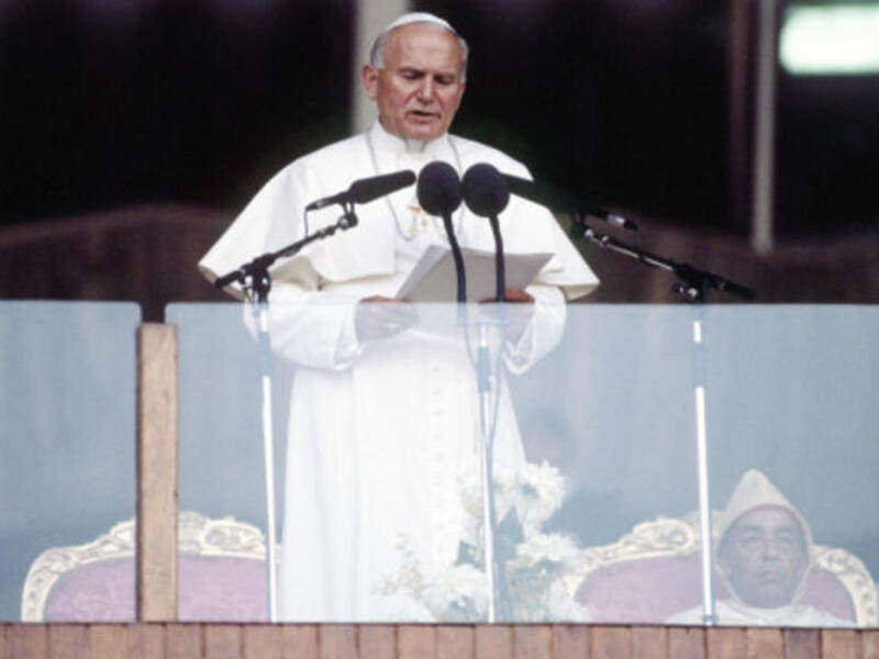 Pope John Paul II in Morocco