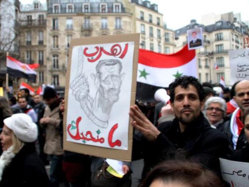 Day of Anger: So called ‘shy’ protests as they’re being tagged in Arabic, don’t hold back with their poster messages: Run away, we don’t like you! 