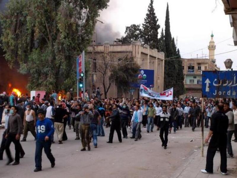 Darra: where phone lines and all communication are cut off, northernmost city bordering Jordan, and famous for its smugglers other side of the border in Jordan, Rumtha: the border was closed off 25th April. 
