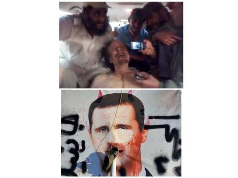 جثة القذافي كما ظهرت مؤخرا