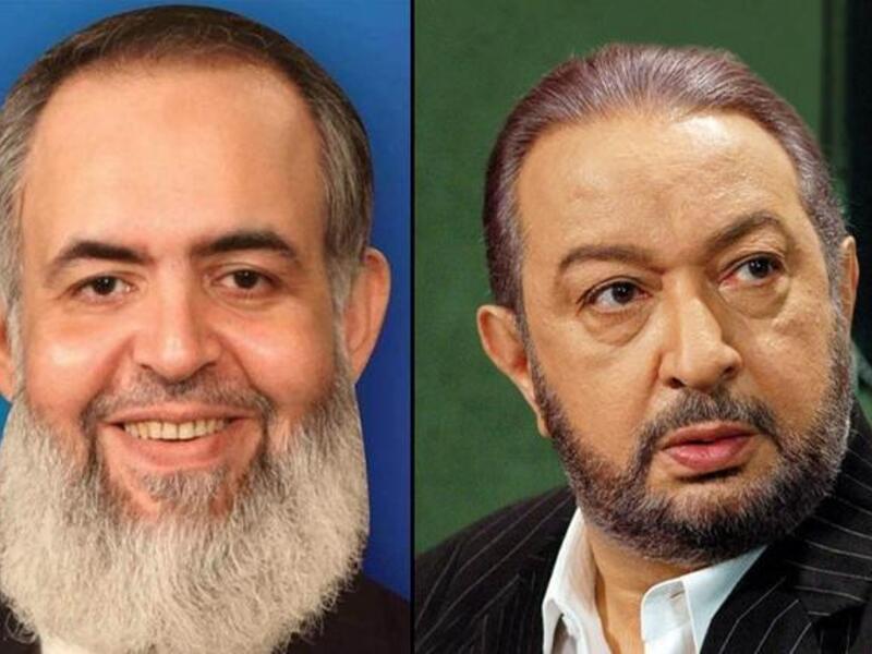 Hazem Abu Ismail (L) is nour el sherif's (R) choice president