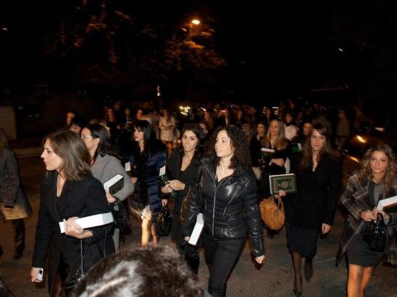 Qaddafi the converter of Italian Bellas: A host of 500 women plus, summoned by Qaddafi on his recent visit to Italy, and duly handed Koran's complete with a conversion lecture.