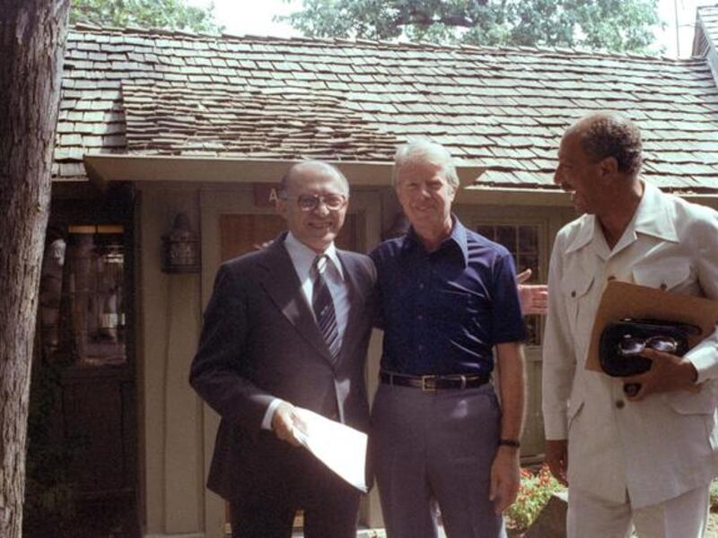 This accolade is shared by Israeli Menachin Begin & Anwar Sadat, Israel-Arab co-signatories of the Israel-Egypt peace
treaty that more rocked the region than pacified it, point out Arab dissenters of the not-so-'noble' tradition of the 
prestigious Peace Prize. They are less than keen to hail their Yemeni heroine for her Nobel victory of 2011.