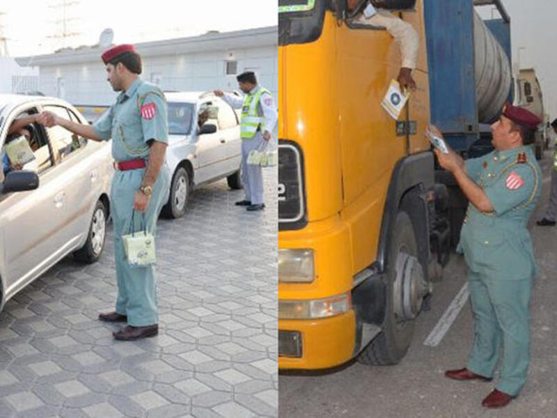 abu dhabi, spreading awareness of safety on the roads 