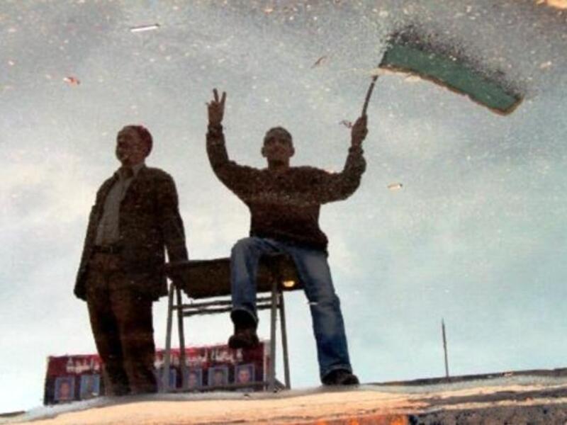 V sign for victory and the Libyan flag marking the national hopes for the new Libya. Saif al-Gaddafi as Gaddafi's most high-profile son, and demonstrably loyal seed, politically, til the hard-finish, al-Islam was considered the presumptive heir. Libya can now revel in a new-found security & stability in the absence of a lingering Gaddafi menace.