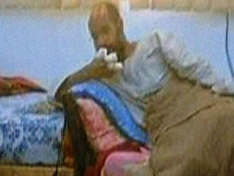 November 19, 2011 and Saif al-Islam, the fugitive son of ousted Libyan leader Muammar Gaddafi, captured on camera as well as in life, after his arrest in the south by the National Transitional Council (NTC). Gaddafi Junior, flown north, said on the plane that he was well and that injuries on his hand were caused by a Nato air strike a month ago.