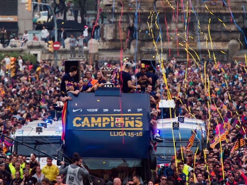 فوز برشلونة بلقب الدوري الإسباني للمرة الـ 25 في تاريخه بعدما حصد 91 نقطة من 38 مباراة.