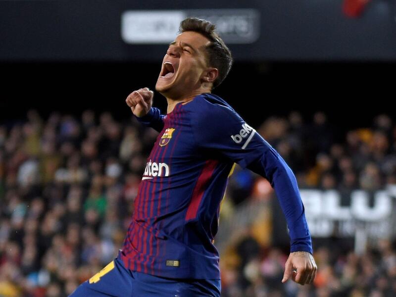 المركز الخامس: البرازيلي فيليب كوتينيو جناح برشلونة بقيمة 171.3 مليون يورو