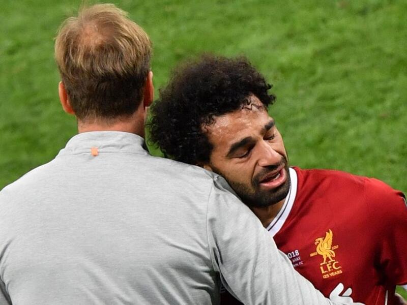  The Egyptian forward was forced off during a Champions League final defeat to Real Madrid and is now waiting on the results of medical tests 