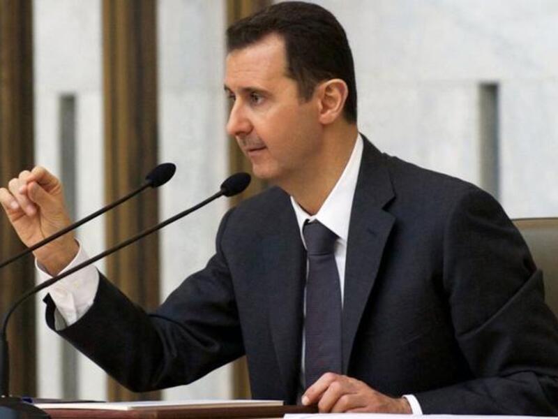 A handout picture released by the Syrian Arab News Agency (SANA) shows Syria's President Bashar al-Assad heading the plenary meeting of the central committee of the ruling al-Baath party (AFP/ SANA)