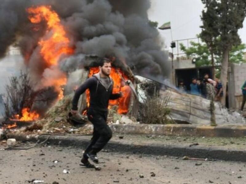 Syria's car bombing attack kills one injures several others in Azaz city. (AFP/ File)