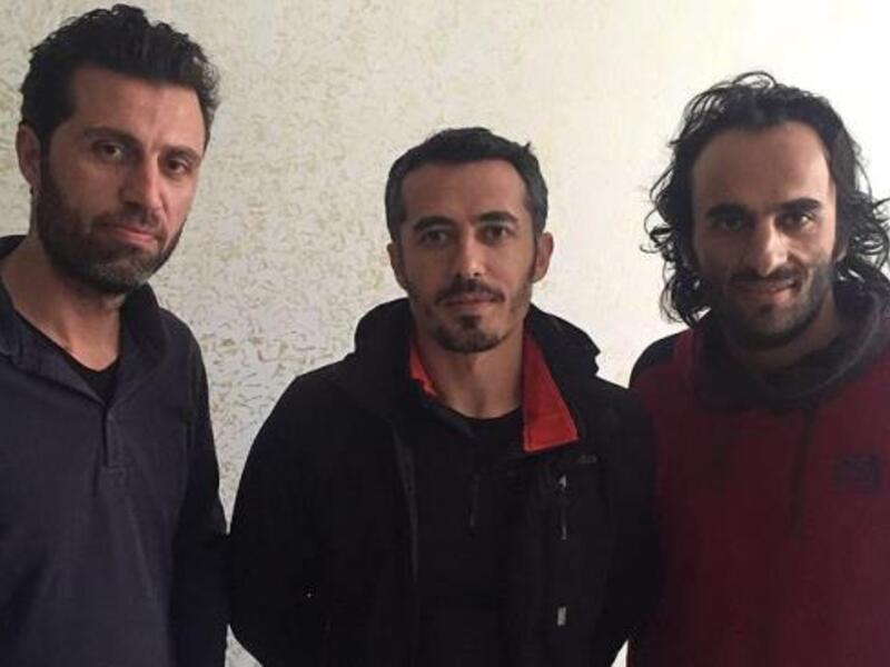 Rauf Maltas (31), photojournalist Onur Coban (36) and cameraman Kenan Yesilyurt (26) have been freed. (Twitter)