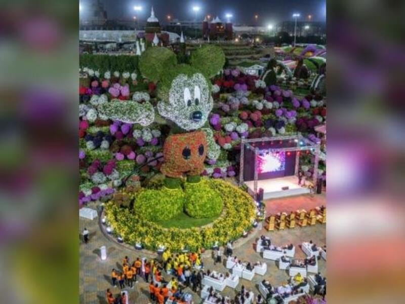 World’s largest Mickey Mouse structure in Dubai Miracle Garden. (Shutterstock/ File Photo)