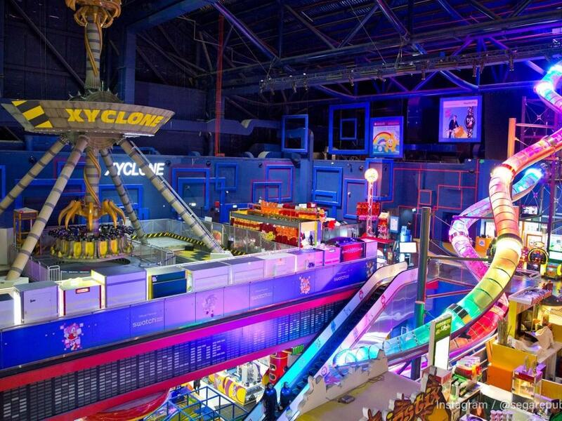 Region's largest slide looking colourful in Sega Republic at The Dubai Mall. (insydodubai.com)