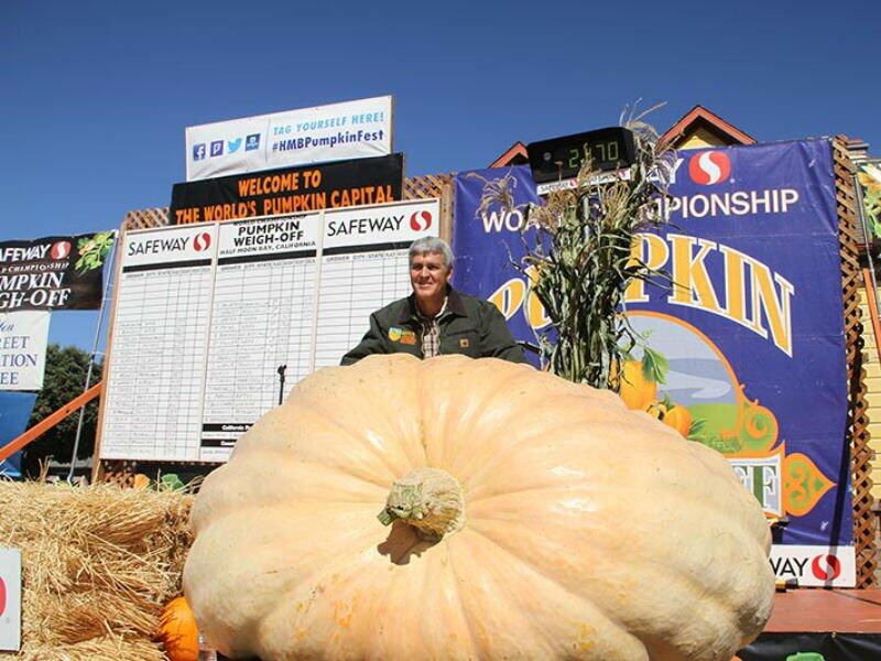 A 2,170-Pound Pumpkin Wins Half Moon Bay Festival. (Twitter)