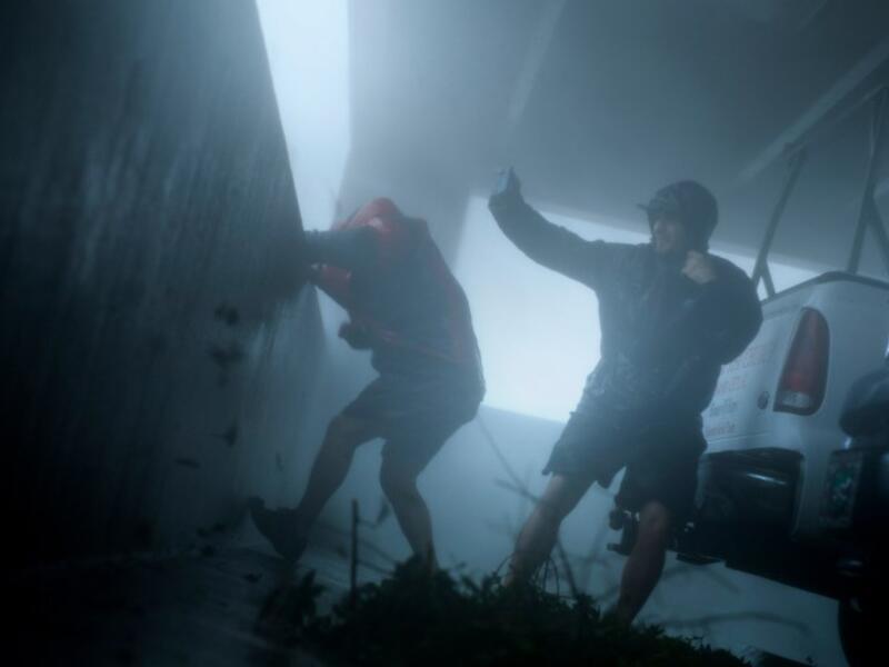 People watch Hurricane Michael October 10, 2018 in Panama City, Florida. Michael slammed into the Florida coast on October 10 as the most powerful storm to hit the southern US state in more than a century. (Brendan Smialowski / AFP)
