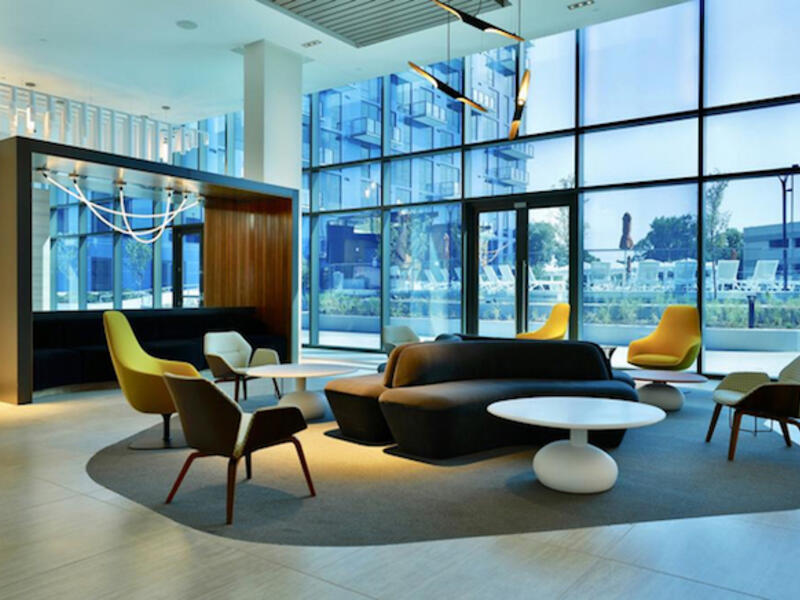 The tint of the company’s “dynamic glass” product can be automatically altered — helping minimize glare and reduce energy consumption by up to 20 percent, it says (Courtesy View)