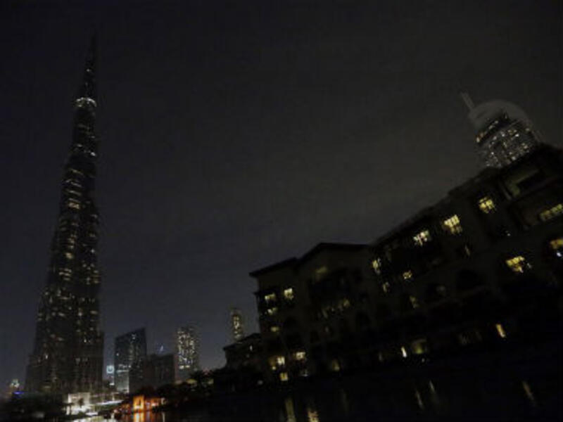 The Burj Khalifa was looking a lot darker than usual as lights were switched off for Earth Hour (AFP/File Photo)	