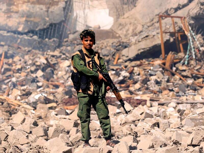 A Houthi rebel fighter in the Yemeni capital Sanaa (AFP/File Photo)