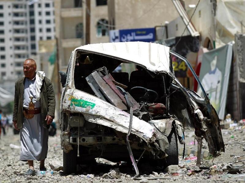 Yemen has undergone widespread destruction since the Houthis captured government buildings in Sanaa last September. The UN hopes the talks will lead to a peace agreement between the warring parties. Image used for illustrative purposes. (AFP/Mohammed Huwais)