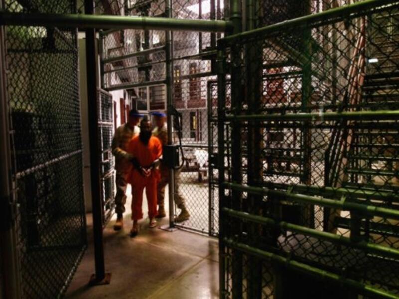 Prisoners at the Guantanamo Bay prison, only 40 detainees are left. (AFP/File Photo)