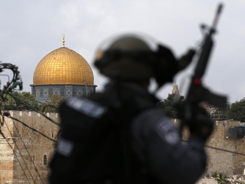 Contested security measures at the flash-point holy site were removed on Thursday (AFP)