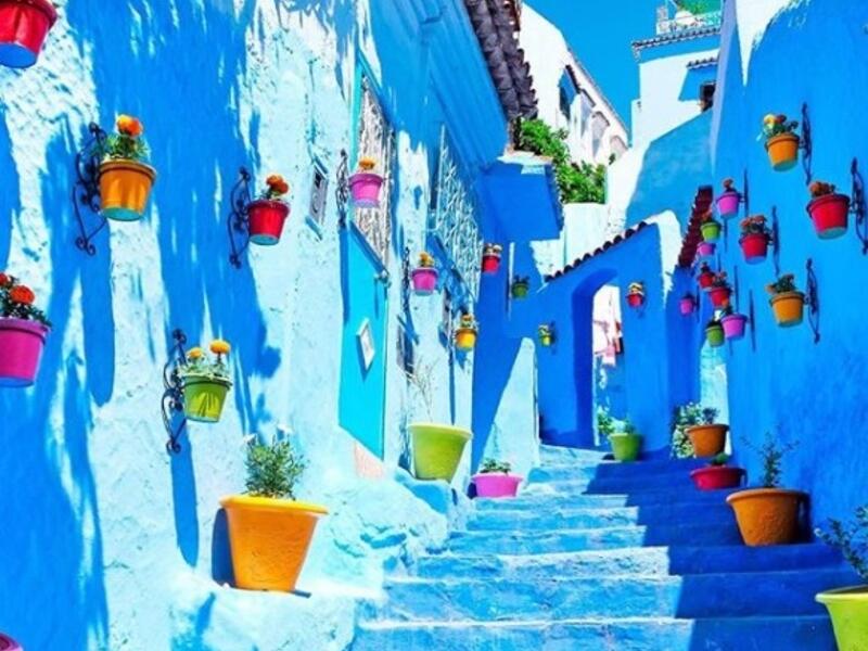 Chefchaouen, Morocco (Instagram)
