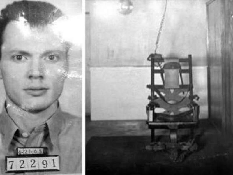 جيمس فرينش: حكم عليه بالإعدام بالكرسي الكهربائي سنة 1966 بعدما اتهم بقتل زميل له في السجن، وكانت آخر عبارة له أن طلب من الحضور أن يكتبوا في الصحف: "إنه كان أشبه بالبطاطا المقلية حين تم إعدامه".