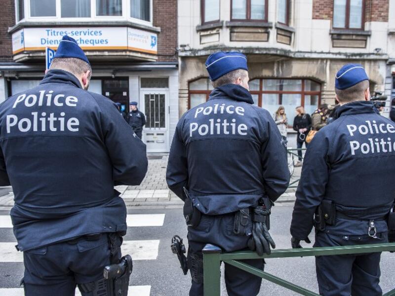 Belgian police in Brussels. (AFP/File)