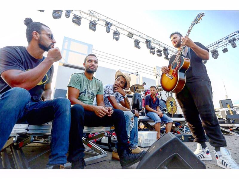 Egyptian band Cairokee and Huawei Technologies collaborate together. (Facebook)