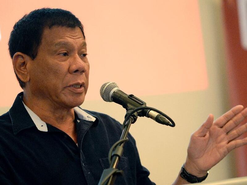 Duterte was elected last year largely on an incendiary law-and-order platform in which he promised to eradicate illegal drugs in society by killing 100,000 people (AFP/File)
