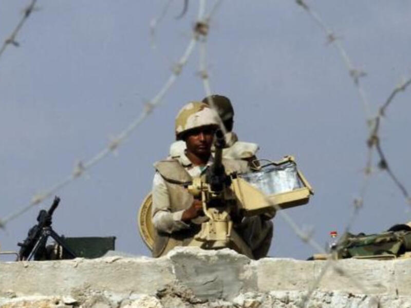 An Egyptian soldier in the Sinai Peninsula. (AFP/File)
