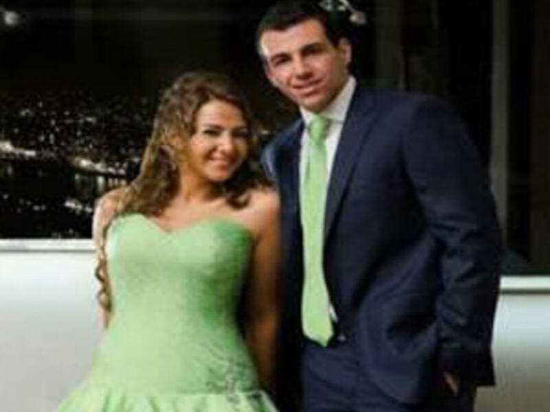 Dunia and her fiance Ramy
