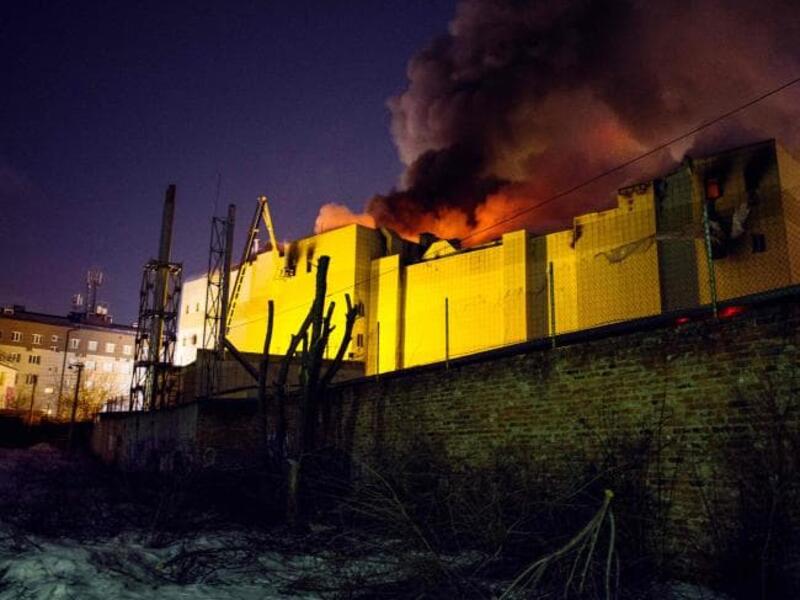 The Sunday blaze at the four-story Zimnyaya Vishnya shopping mall in Siberia. Forty-one children were among the dead and 76 people injured (AFP/File Photo)	