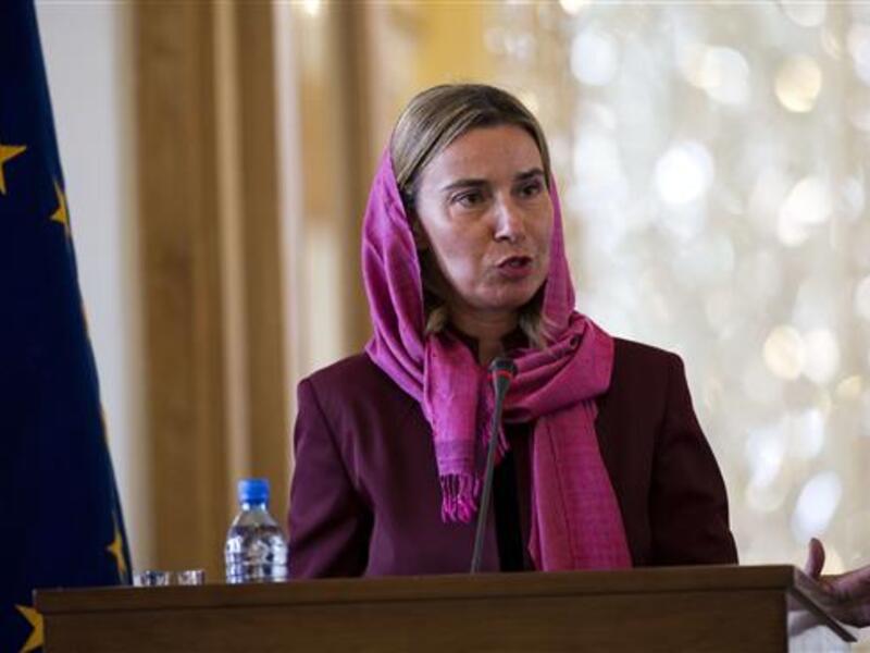 EU foreign policy chief Federica Mogherini speaks during a press conference in the Iranian capital Tehran on July 28, 2015. (AFP/File)