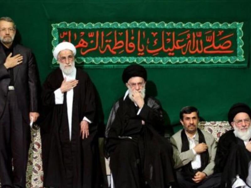 Khamenei and Ahmadinejad 