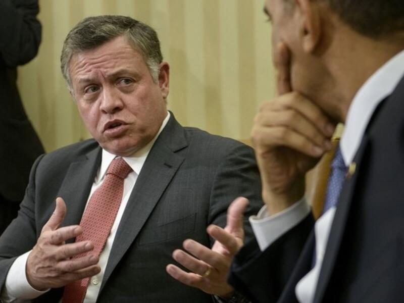 King Abdullah of Jordan is seen during a meeting with US President Barack Obama in Washington, DC. (AFP/File)