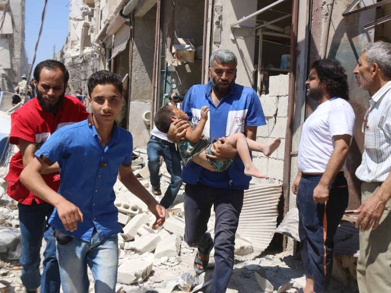 Aleppo, July, 2016. (AFP / Thaer Mohammed)
