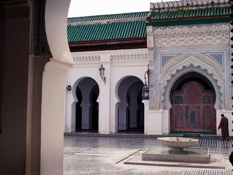 Fes, Morocco's al-Karaouine University, founded by a woman in 859, is the oldest continuously-running university in the world and has served as an important religious institution for the Islamic world.  (Flickr Creative Commons/Keith Putnam)