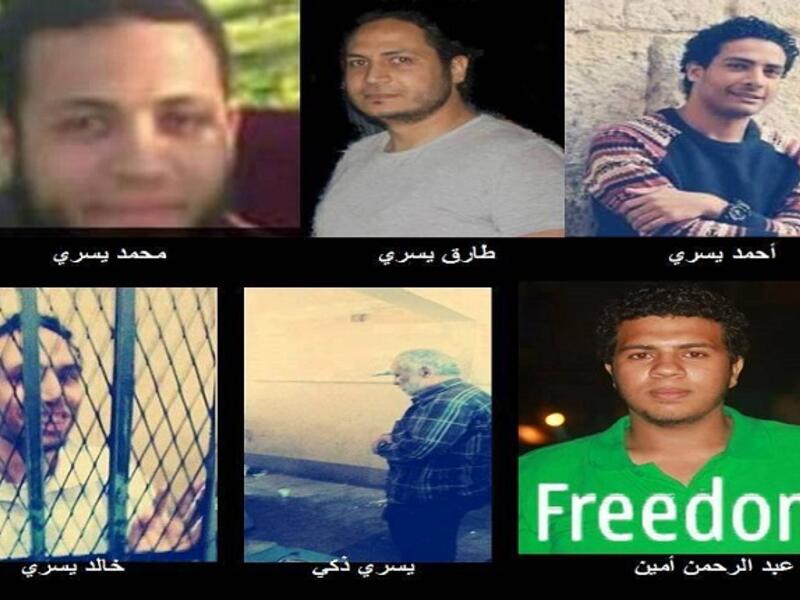 119 حالة اخفاء قصري: وهم الأشخاص الذين اختطفتهم أو اعتقلتهم قوات الأمن ولم يمثلوا أمام النيابة ولم يُستطع زيارتهم أو معرفة أماكنهم بعد 48 ساعة من غيابهم، البعض يكتشف بعد ذلك في المحاكم أو السجون أو جثةً مرمية تصحبها رسالة اتهام بالارهاب.