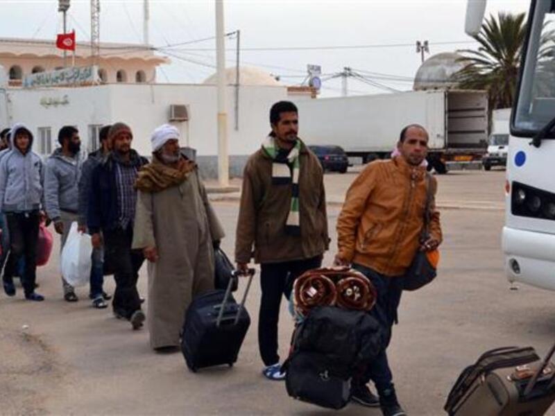 Egyptian leaving Libya in 2015. (AFP/File)