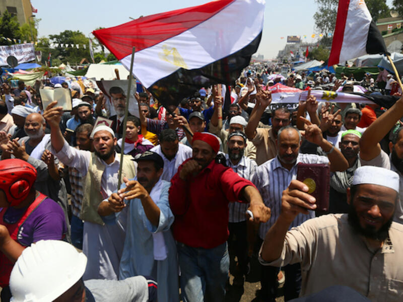 Washington suspended aid to Egypt last year in protest of the oust of President Mohammed Morsi and the subsequent crackdown on his supporters (File Archive/AFP)