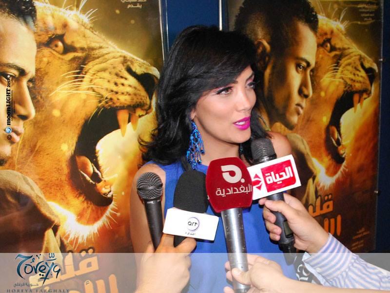 Horeya Farghaly gives the press the low down (Image courtesy of Facebook)
