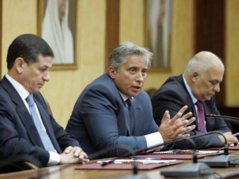 Minister of Planning and International Cooperation Jafar Hassan (centre) during the launch of the credit guarantee fund on Wednesday (Photo courtesy of Planning Ministry)