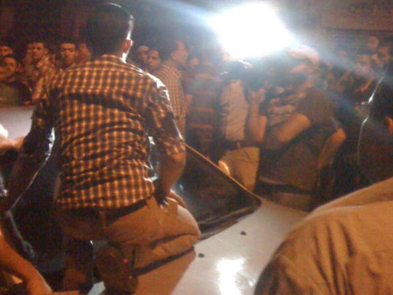 Protestors gathered in Jabal al Taj