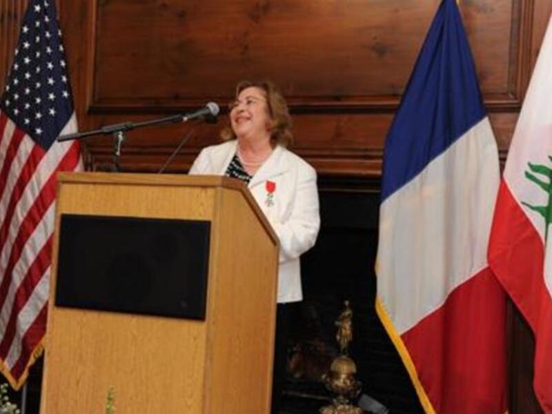 Leila Fawaz, winner of France's highest academic award. (Photos by Matthew Modoono)