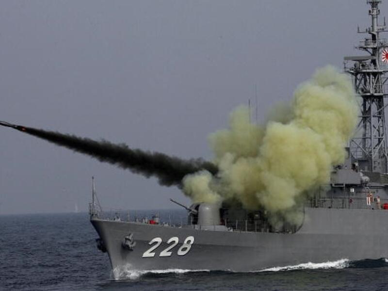 Missiles, this time off the coast of Japan